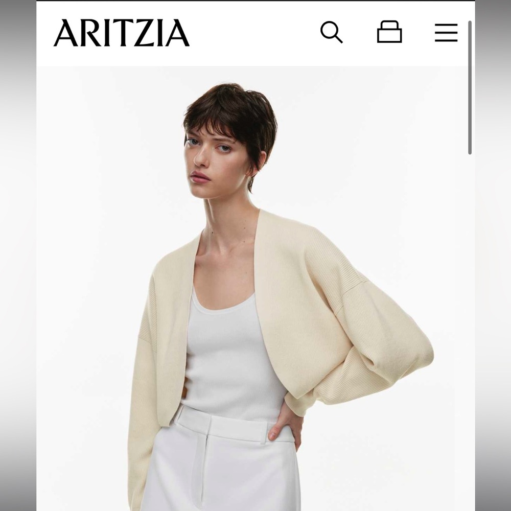 Aritzia Babaton decision shrug in birch